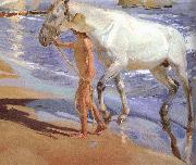 Joaquin Sorolla Horse bath Germany oil painting artist